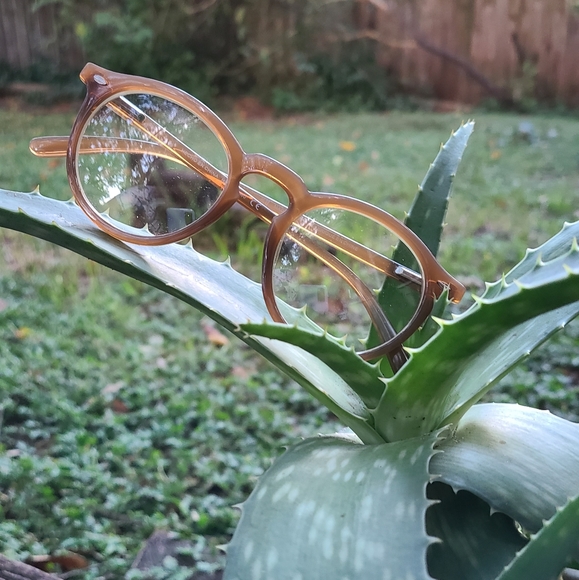 Camel Brown Non Prescription H&M Glasses - Picture 4 of 4